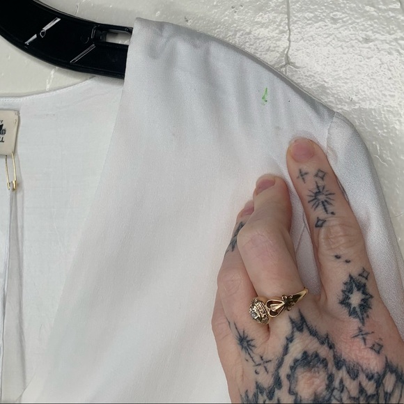 SMYM Carrie Flare Mini Dress White Lace - Picture 6 of 7